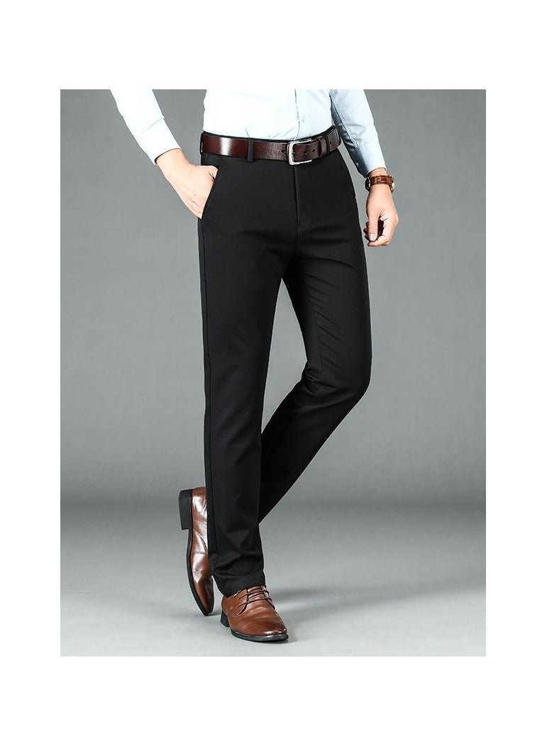 Loquat Squality Men Casual Business Pants Black  - Image 2