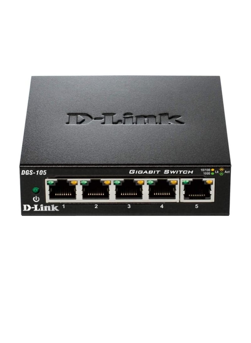 D-Link Gigabit Ethernet 5 Switch - DGS-105 - Image 1