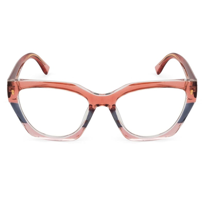 PERKEY Store PERKEY Bold Collection | Blu Cut & Antiglare Computer Eyeglasses | Full Rim Cat Eye Shape | For Women | Medium | OPTL0017 - Image 2