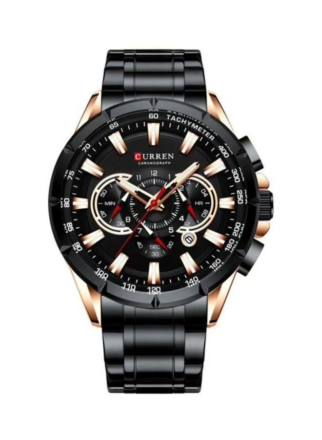 CURREN Curren 8363 Business Calendar Stainless Steel Quartz Watch  - Image 1