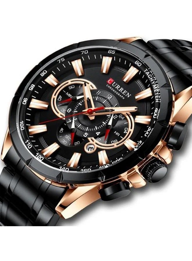 CURREN Curren 8363 Business Calendar Stainless Steel Quartz Watch  - Image 2