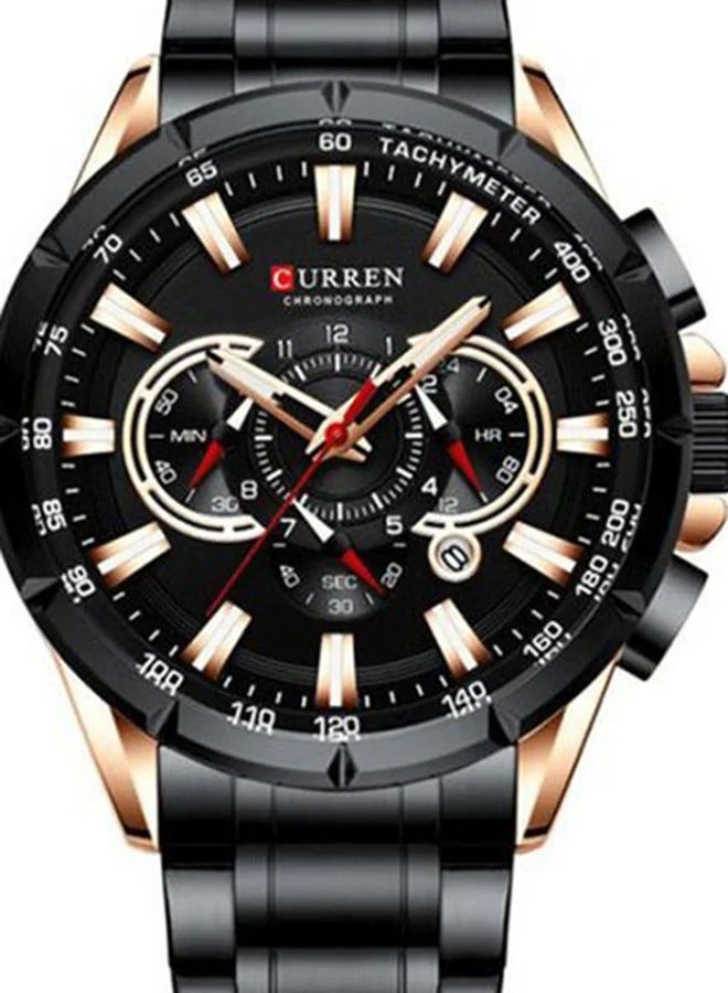 CURREN Curren 8363 Business Calendar Stainless Steel Quartz Watch  - Image 4