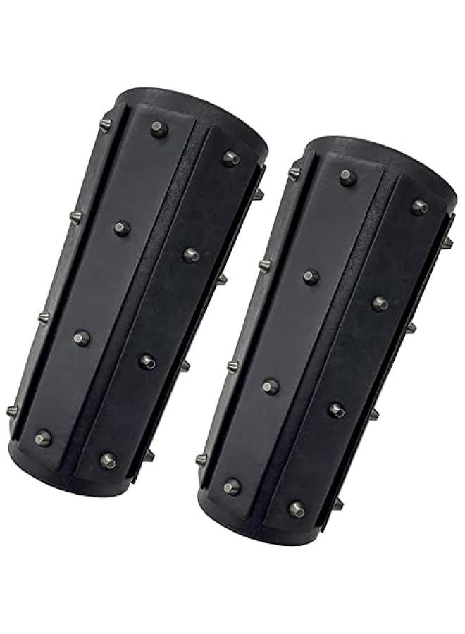 Medieval Brigandine Arm Guards, Mercenary Faux Leather Gauntlet, Vintage Renaissance Knight Arm Bracers - Image 3