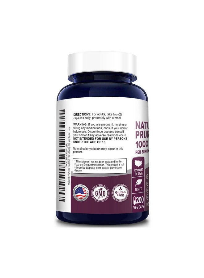 NusaPure موكونا بروينس 1000 ملغ 200 كبسولة نباتية (غير معدلة وراثيًا 100% نباتية وخالية من الغلوتين) - Image 3