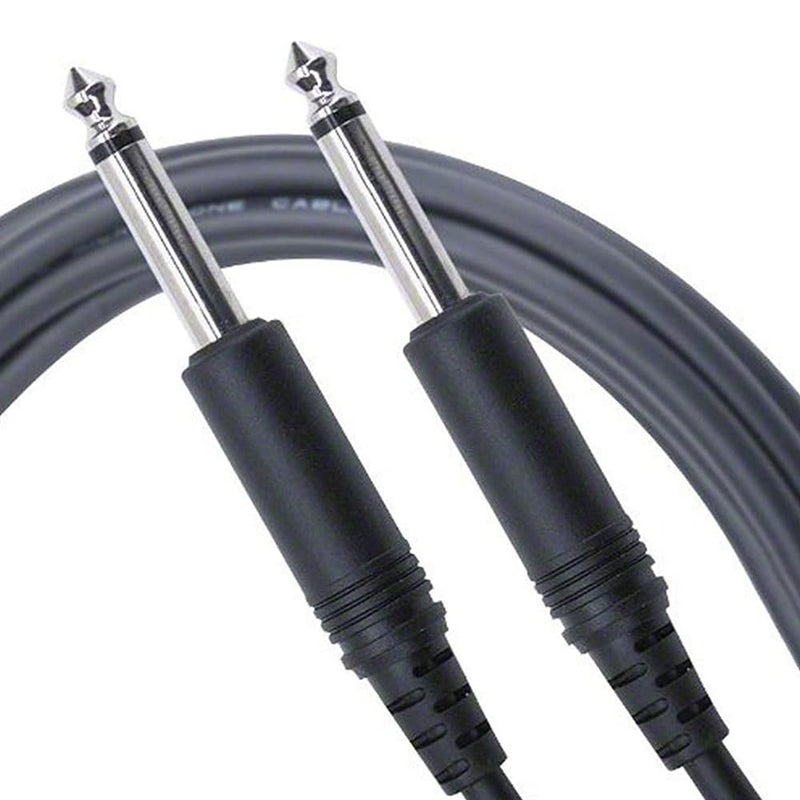 MOGAMI كابل صوتي احترافي موغامي بيور باتش PP-01، غير متوازن 1/4" موصلات ذكر TS، جهات اتصال نيكل، موصلات مستقيمة (20 قدم) - Image 1