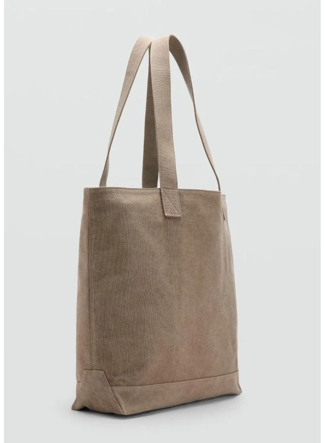 Mango Man 08-BEIGE Cotton Tote Bag for Men | Best Price UAE