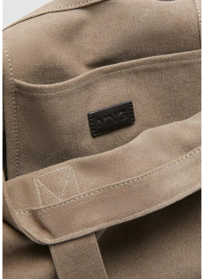 Mango Man 08-BEIGE Cotton Tote Bag for Men | Best Price UAE