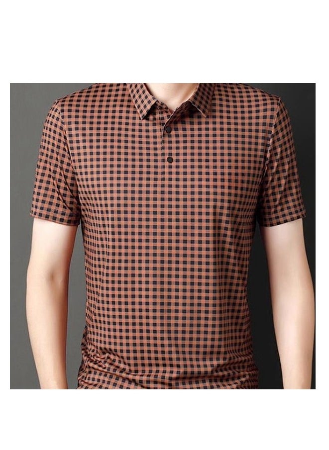 Tucano - Men's Ice Silk Short Sleeved T-Shirt POLO Shirt - Image 1