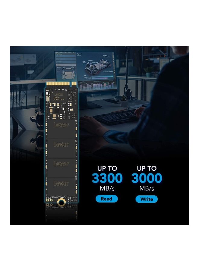 Lexar NM620 M.2 2280 PCIe Gen3x4 NVMe 1TB Internal SSD,Up to 3500MB/s Read & 3000MB/s Write Speeds, 3D TLC NAND, 1.5M Hours MTBF, Shock & Vibration Resistance, Black - Image 3