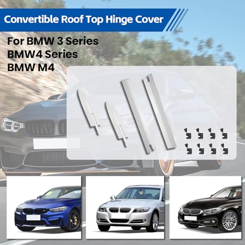 HEWEIXH Convertible Roof Top Hinge Cover Clips 54377184038 54377184048 54377184037 54377184047 54377187747 Compatible with BMW E93 335i M3 M4 F83 328i 335i 428i 430i 435i 440i (A set) - Image 3