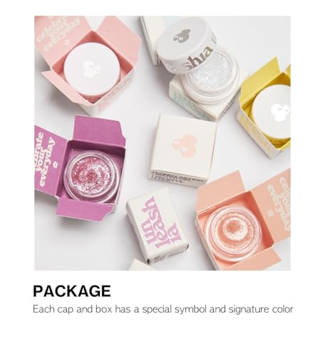UNLEASHIA Get Loose Glitter Gel Mini Face Body Glitter Gel Sparkling Festival Makeup for Eyes Cheeks Collarbone Holographic Glow Gel Vegan No7 Happy Baker - Image 3