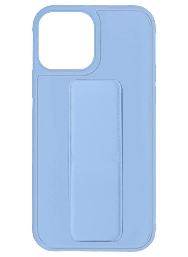 Zolo Finger Grip Holder and standing cover with Car Magnetic Multi-function Shockproof Protective Case Cover For iphone 13 Pro Light Blue - Image 3