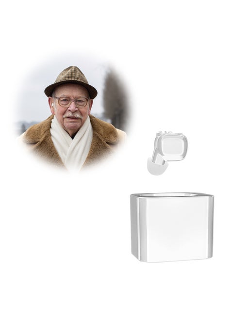 Wireless fast charging Light portable hearing aid K87, noise reduction and non-slip design, long battery life