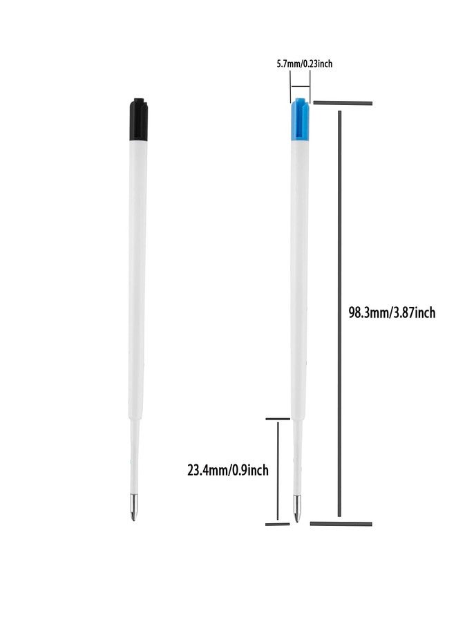 YOUMI 3.9inch 10 Pcs Black Ink Refills, Ink Tip 1.0 mm (Black Refills) - Image 3