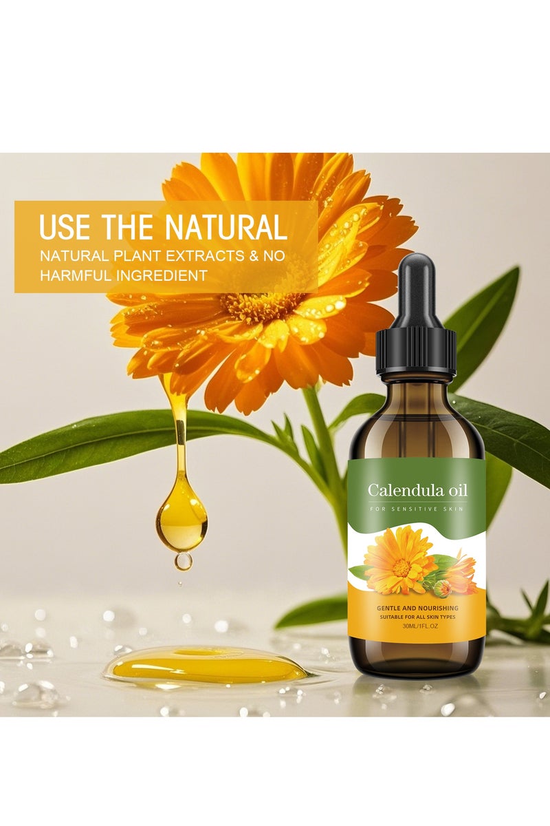 سيلركسي زيت العناية بالبشرة كالندولا 30 مل - زيت كالندولا العضوي للبشرة الحساسة مع جوهر رطوبة عميقة ومهدئة - استهداف العضلات الحساسة مع مستخلص كالندولا الطبيعي - صيغة غير دهنية لجميع أنواع البشرة - Image 4