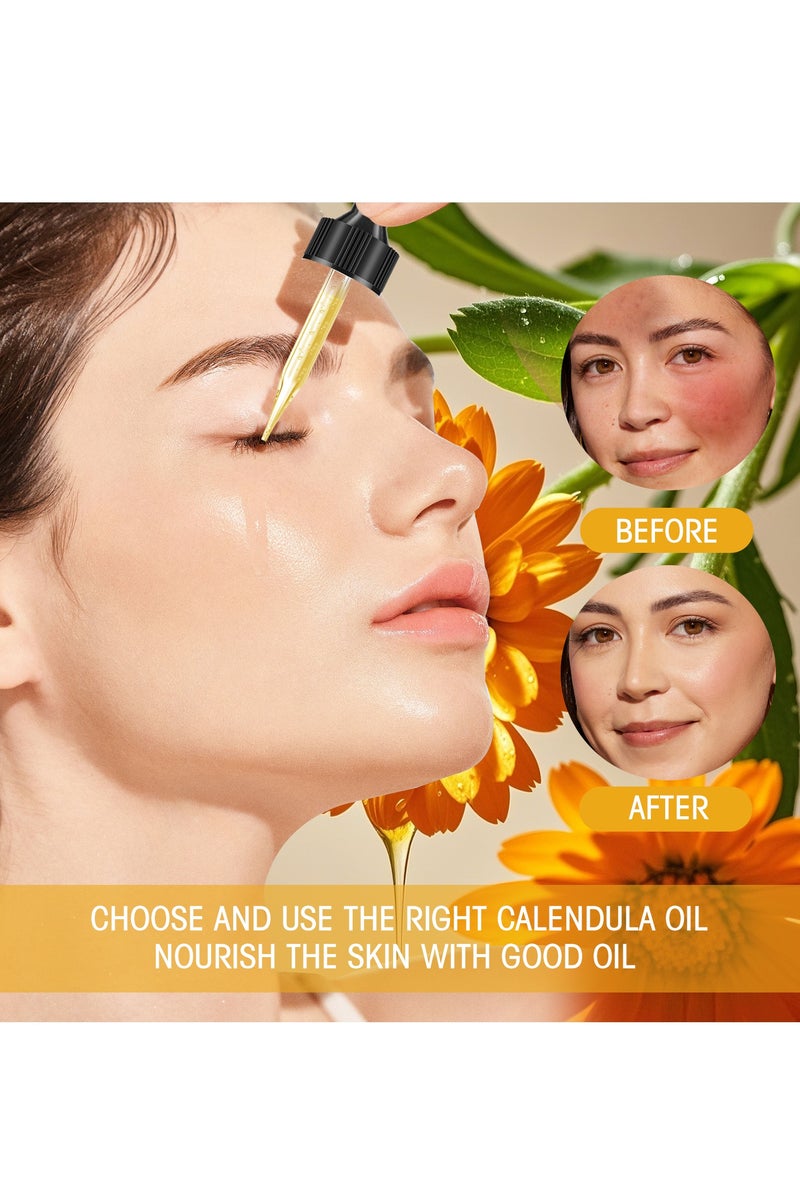 سيلركسي زيت العناية بالبشرة كالندولا 30 مل - زيت كالندولا العضوي للبشرة الحساسة مع جوهر رطوبة عميقة ومهدئة - استهداف العضلات الحساسة مع مستخلص كالندولا الطبيعي - صيغة غير دهنية لجميع أنواع البشرة - Image 5
