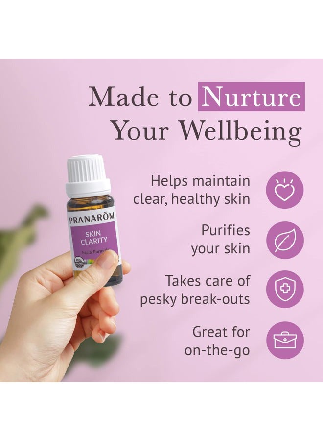 PRANAROM Skin Clarity 15ml Pure Essential Oil Blend - Lavender, Tea Tree, Thyme, Rosemary, Niaouli, German Chamomile - Image 5