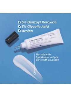 Urban Skin Rx Clear Complexion Acne Serum + Spot Treatment ; Helps To Reduce + Prevent Breakouts Improves The Look Of Blemishes And Aging Skin With 5% Benzoyl Peroxide And 5% Glycolic Acid ; 1 Fl Oz  - Image 3