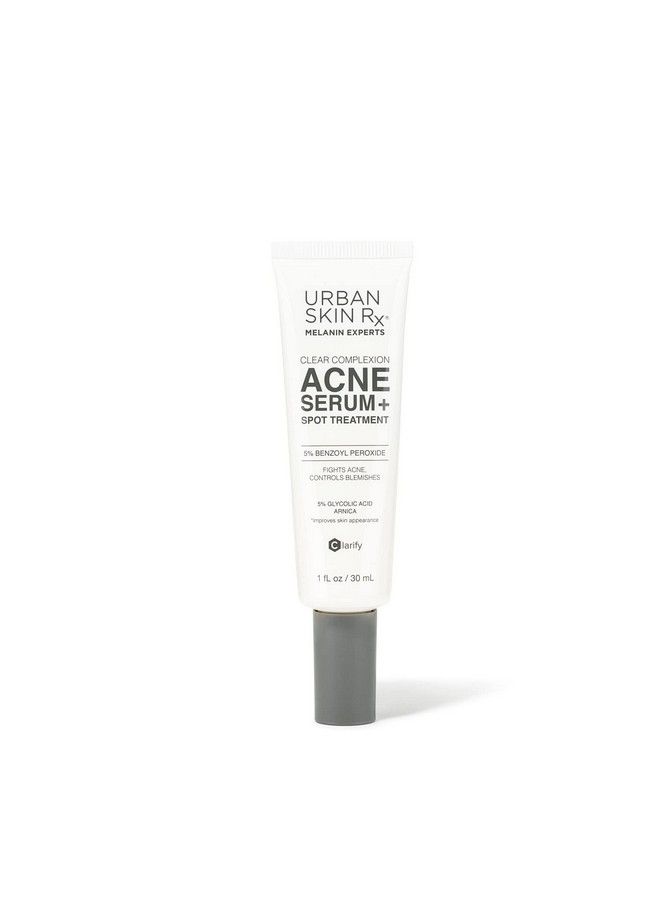 Urban Skin Rx Clear Complexion Acne Serum + Spot Treatment ; Helps To Reduce + Prevent Breakouts Improves The Look Of Blemishes And Aging Skin With 5% Benzoyl Peroxide And 5% Glycolic Acid ; 1 Fl Oz  - Image 1