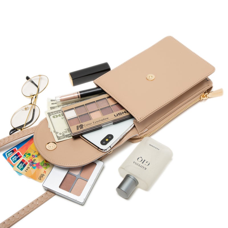 Touch Screen Mobile Phone Bag 2021 New Korean Style Pu Leather Printed Small Bag Large Capacity Women'S Shoulder Messenger Bag - Image 4