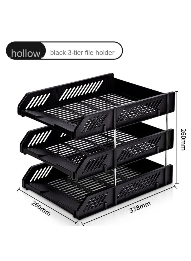 ديلي دلي - حافظة ملفات بلاستيكية سميكة - أداة تخزين عمودية ممتازة
