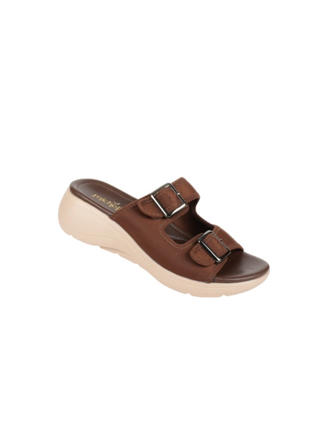 Michelle Morgan - 092-2977 Michelle Morgan Ladies Casual Sandals 214RJ533 Coffee - Image 1