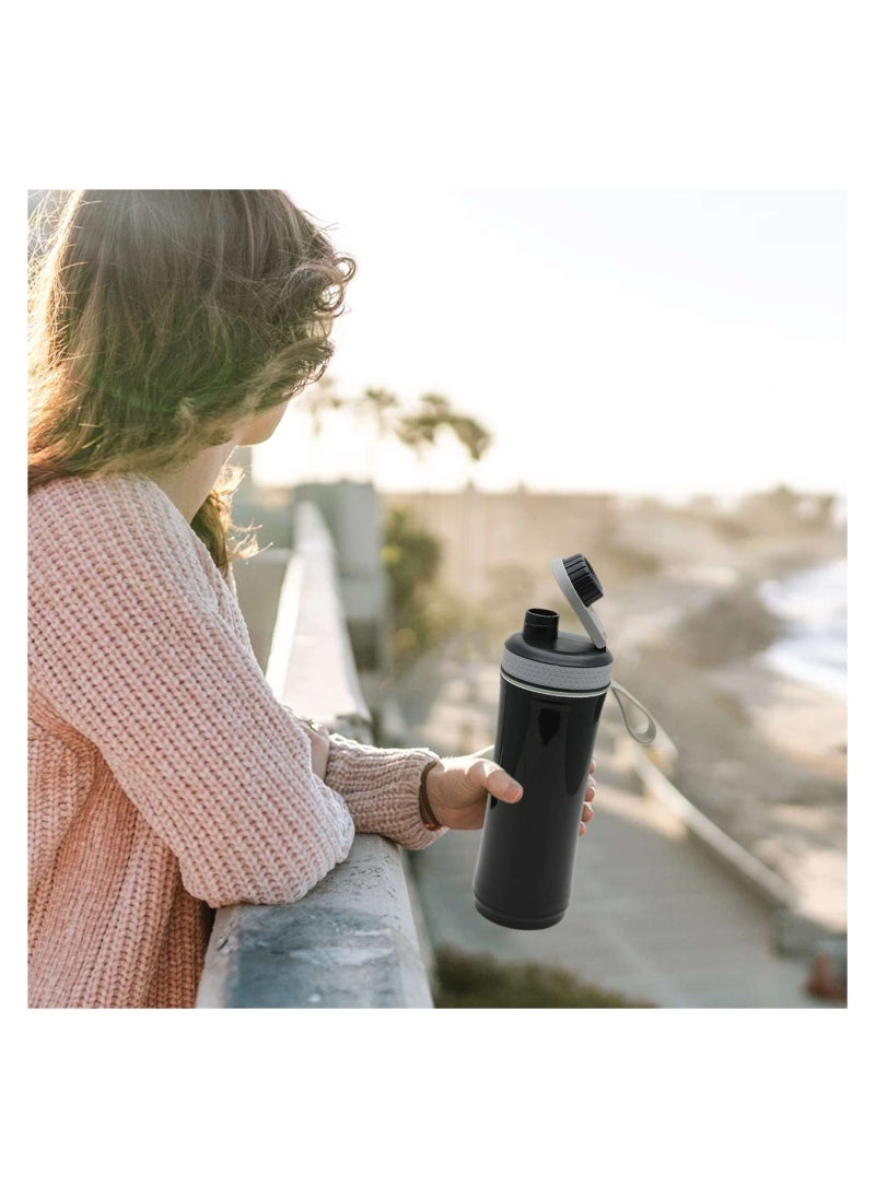 SELVEL - Cooltech Plastic Water Bottle Black, Pwb018, 600Ml - Image 1