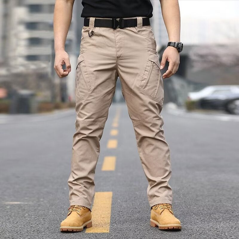 Tactical Tooling Pants Training Pants Commuter Wear-resistant Scratch-resistant Waterproof Foreign Trade Pants Multi-pocket Outdoor All-match Casual Khaki ix9 - Image 5