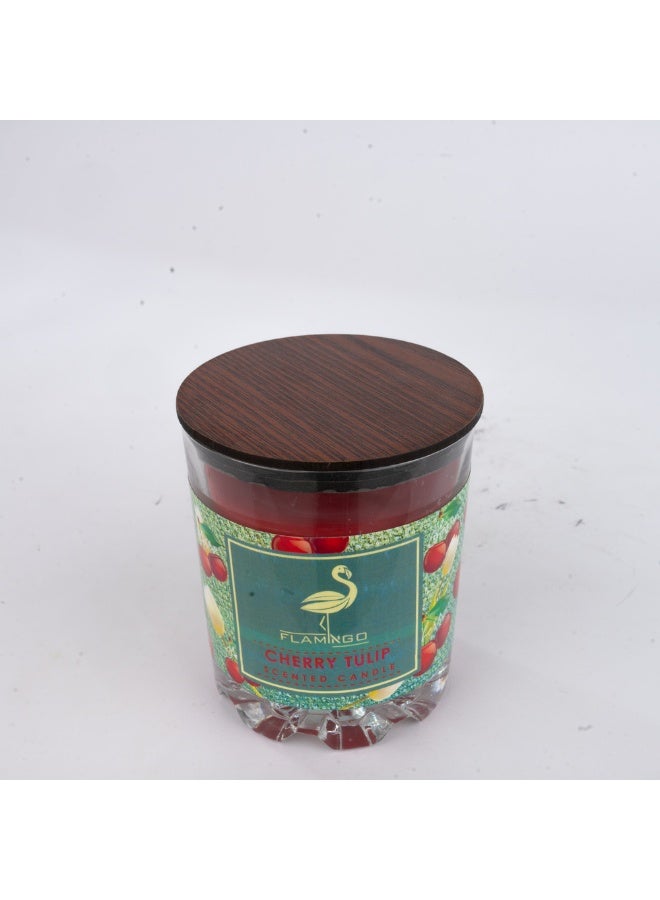 Flamingo Cherry Tulip Candle - Image 3