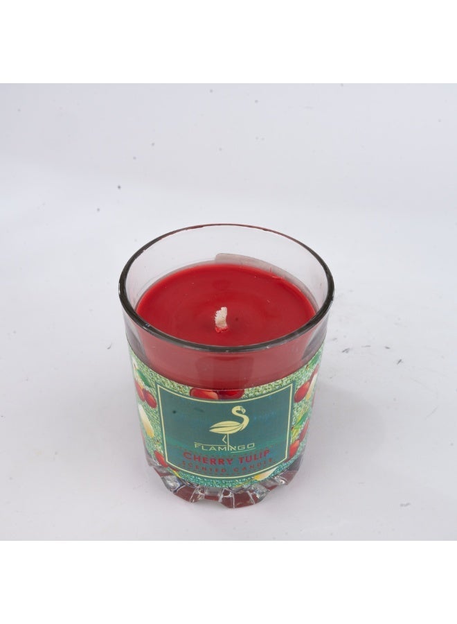 Flamingo Cherry Tulip Candle - Image 2