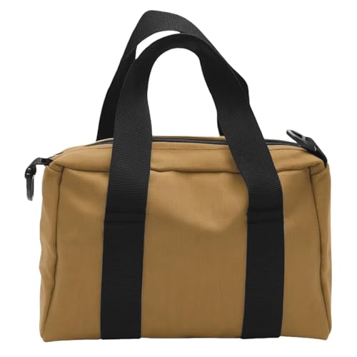 BLIRITEL 12 Inch Wide Mouth Tool Bag Heavy Duty Canvas Tool Storage Bag Large Capacity Handbag Multifunction Tool Organizer Tote Bag for Storage Wrenches Pliers Khaki 12 Inch - Image 1