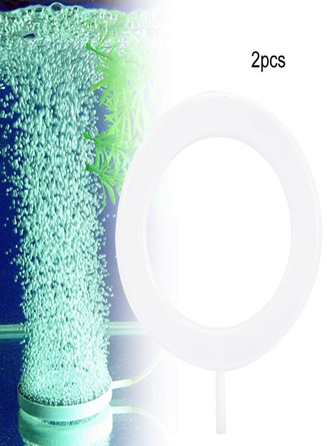 Zerodis 2PCS Aquarium Ring Bubble Stone, Bubble Diffuser Oxygen Plate Aeration Air Stone for Hydroponics Aquarium Fish Pump - Image 5