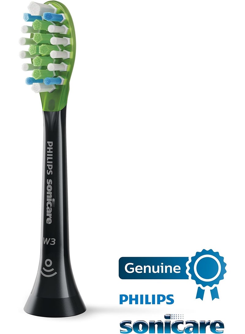 Philips Sonicare W3 Premium White Replacement Toothbrush Heads, 4 Count, Black, HX9064/95 - Image 2