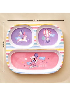 Home Centre Slate Kids Melamine Printed 3 Partition Plate - 24x21.5cm - pzsku/ZB4AF698B50592BF49997Z/45/_/1737721278/5a279bcd-223a-4f04-8b33-f5a69868a104