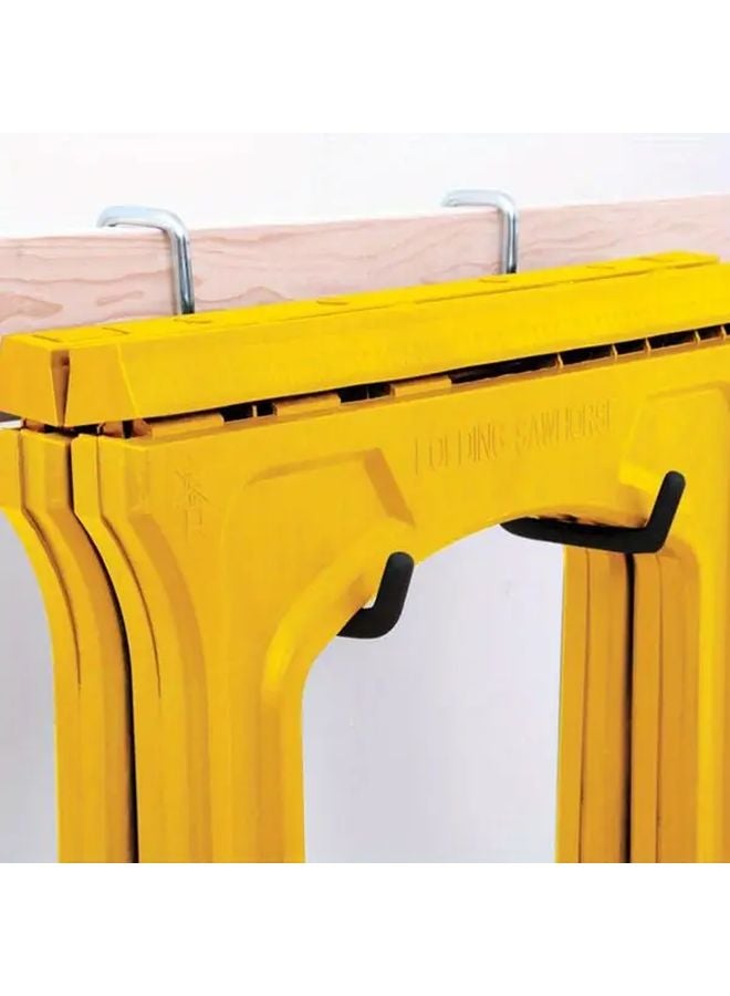 4 خطاف حائط معدني ثقيل أسود، منظف تخزين مرآب مثبت على الحائط - Image 5