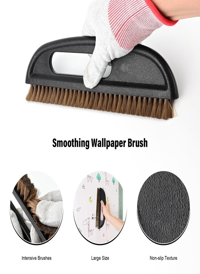 إيهدس مجموعة أدوات تنعيم ورق الجدران من EHDIS: فرشاة تنعيم ورق الجدران، مكشطة كبيرة لتطبيق ورق الجدران اللاصق، بلاط الفينيل الخلفي، تنعيم ورق الجدران. - Image 2