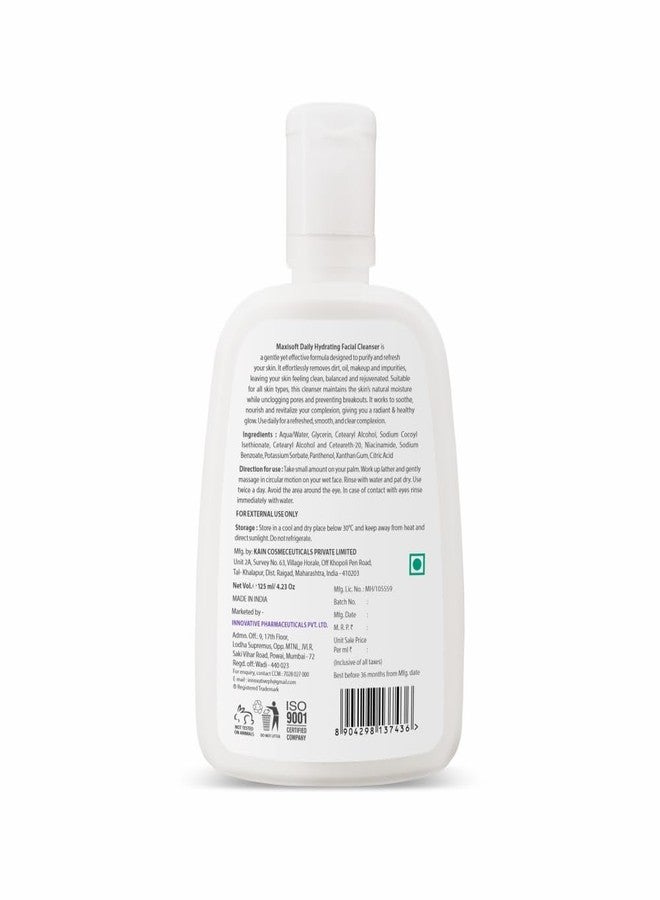 Maxisoft Facial Cleanser All Skin Types, Paraben-free, pH Balanced - 125 ml of Pack 1 - Image 2