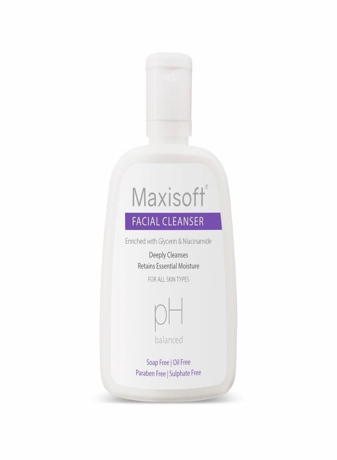 Maxisoft Facial Cleanser All Skin Types, Paraben-free, pH Balanced - 125 ml of Pack 1 - Image 1