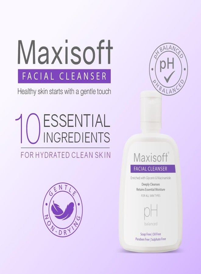 Maxisoft Facial Cleanser All Skin Types, Paraben-free, pH Balanced - 125 ml of Pack 1 - Image 4
