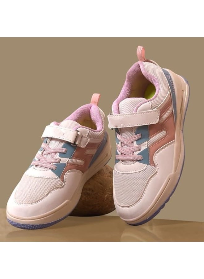 Liberty Leap7x ENVY-5VE Kids Casual Non-Lacing Sneakers - Peach,  | Suitable for Walking, Travel | Comfortable Velcro Casual Shoes | Lightweight Stylish Fashion Footwear for Boys - Image 2