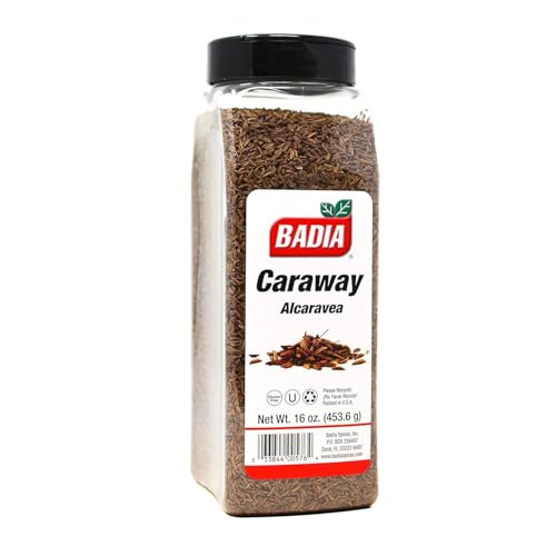 Badia Caraway Seeds 16 oz  Whole Seed for Cooking Mild Anise Flavor For Bread Soups Stews - Image 1