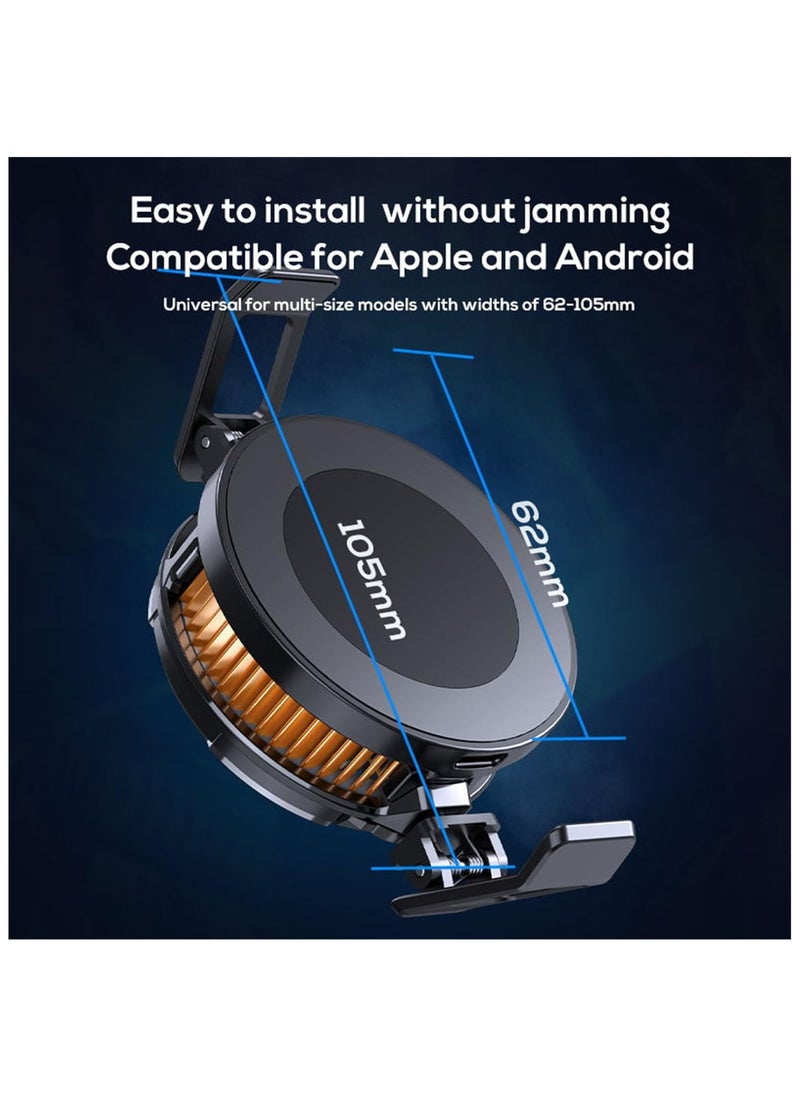 ALAMAREQ Phone Coler,Magnetic Phone Cooler, RGB Phone Cooling Fan,Portable Lightweight Mobile Phone Cooling Fan,IOS/Android semiconductor heat sink,Suitable for mobile Phones, iPads, computers, etc  - Image 2