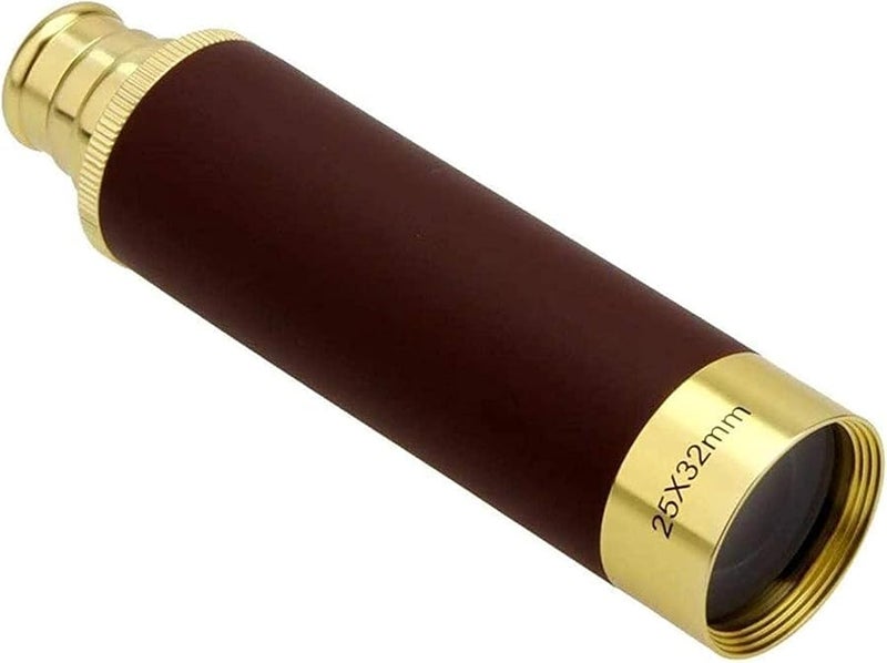 25x32 Metal Monocular Telescope Mini Retro Scope For Indoor Outdoor Use - Image 3