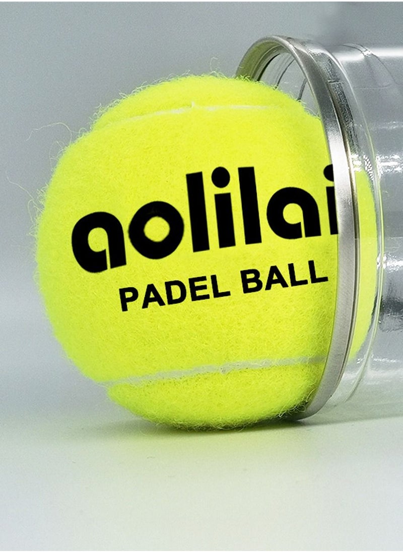 aolilai - High Performance Padel Balls Pack Of 3, Professional Padel Balls For Tournament Games, For Club And Casual Play, Suitable For All Courts, Experience Precision Hits With These Premium Padel Balls - Image 1