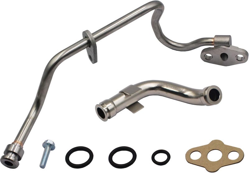 YHB أنبوب تغذية وتصريف توربو محدث متوافق مع فورد 6.0L F250 F350 F450 F550 904-192 625-210 - باورستروك ديزل - Image 3