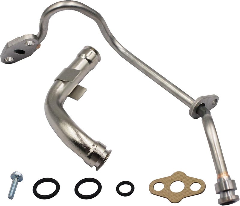 YHB أنبوب تغذية وتصريف توربو محدث متوافق مع فورد 6.0L F250 F350 F450 F550 904-192 625-210 - باورستروك ديزل - Image 4