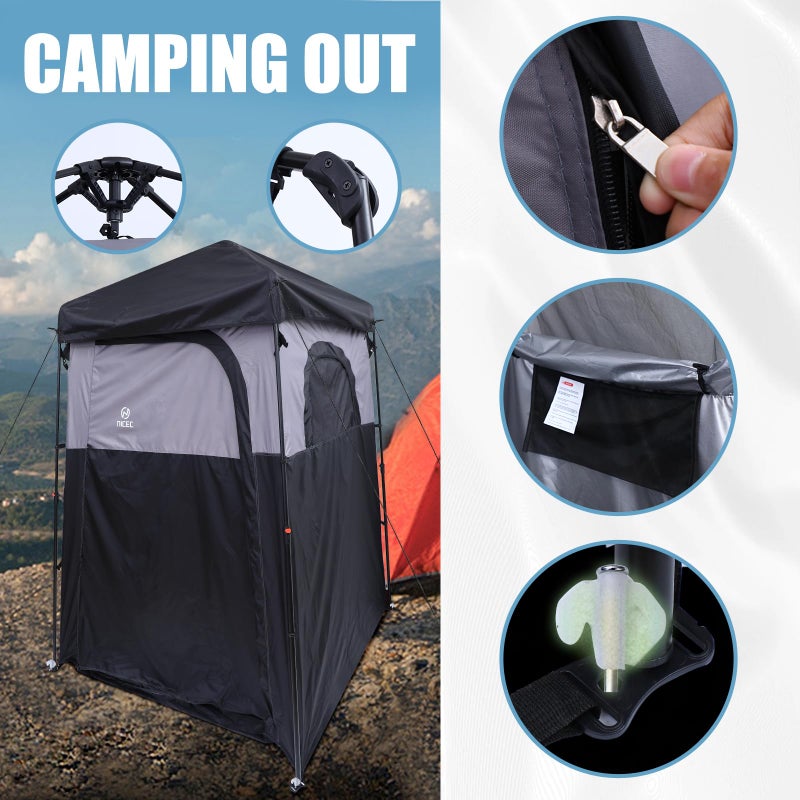 Nice C Camping Shower Tent, Instant Pop Up Privacy Changing Tent, Outdoor Shower Enclosure, Toilet Tents, Camping Bathroom, Oversize (Square â€“ 1 Room) - Image 5