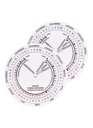 2 Pcs Wheel Badge Card | Wheel Due Date Calculator | ABS Material | Handy Tool for Doctors, Midwives, Nurses, Patients - pzsku/ZB4B00F0AE4D26F3EBE18Z/45/_/1720442221/3e4ea31c-9b78-4d7f-8465-c0b996ef4979