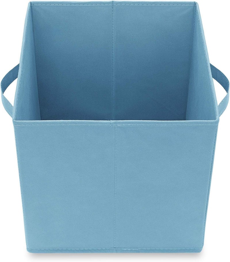 Casafield Set of 6 Collapsible Fabric Cube Storage Bins, Baby Blue - 11" Foldable Cloth Baskets for Shelves, Cubby Organizers & More - Image 4