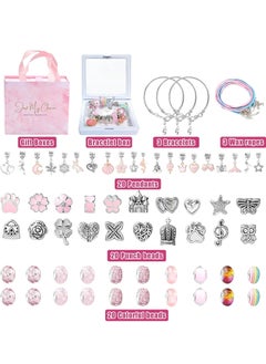 Yoawllty Bracelet Making Kit for Girls, 66Pcs Charm Bracelets Kit with Box, Beads for Jewellery Making, DIY Bracelets Craft for Kids Teens, Girls Jewellery Making for Gifts  - Image 2